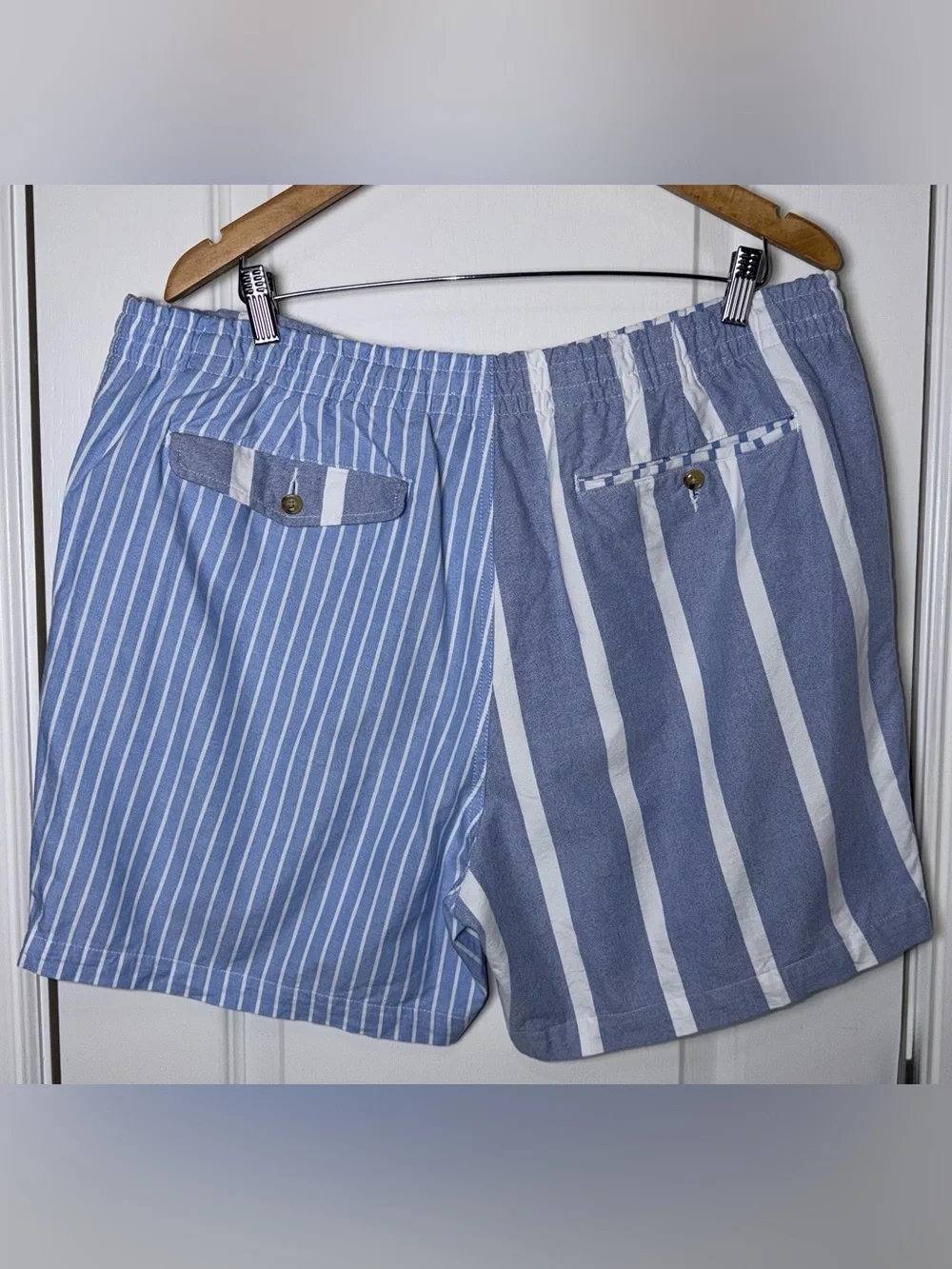Ralph Lauren Polo 6-Inch Prepster Oxford Blue White Stripe Short XXL